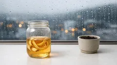 Slik lager du flytende gjødsel av bananskall og eddik