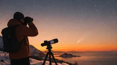 Slik ser du kometen C/2024 E1 (Wierzchoś) fra Norge vinteren 2026