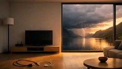 Slik beskytter du TV-en mot overspenning når tordenværet kommer