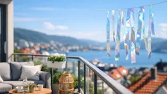 Slik holder du duer unna balkongen med reflekstape